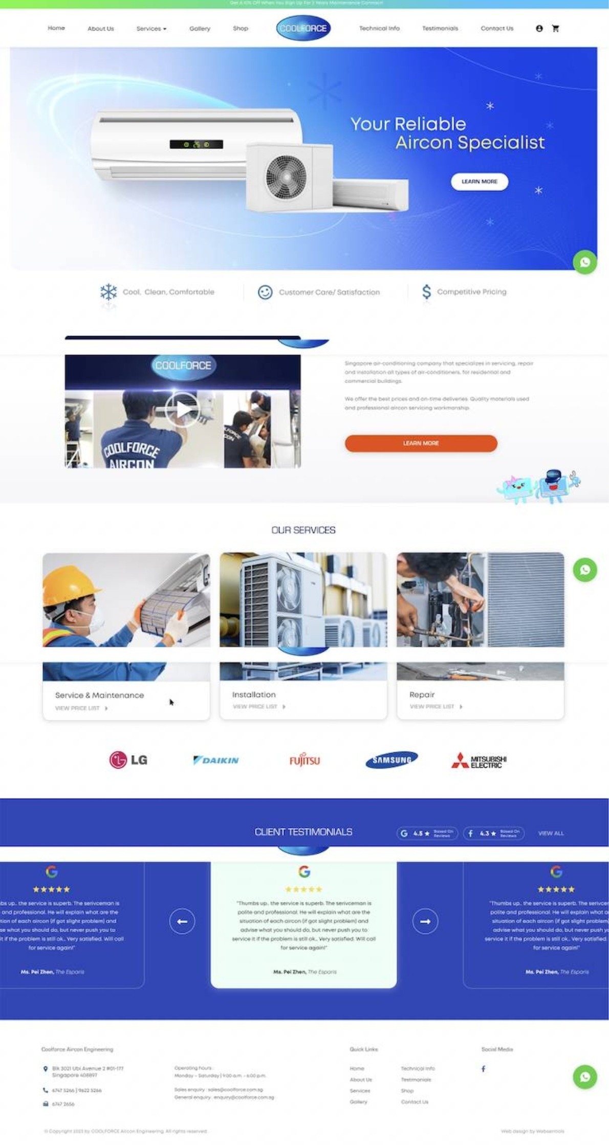 Coolforce Aircon Singapore