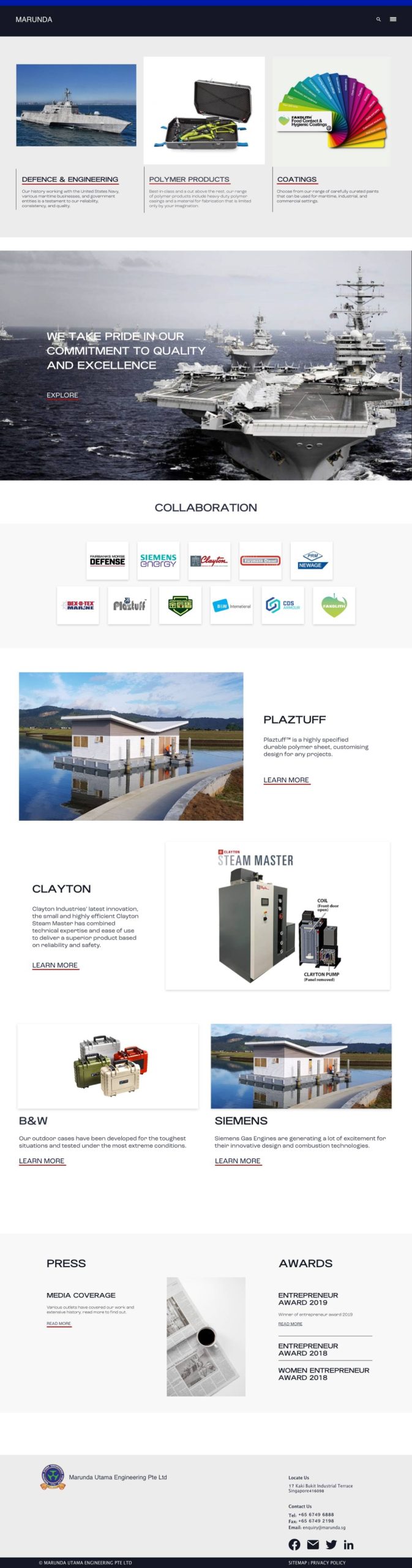 Marunda Utama Engineering Singapore